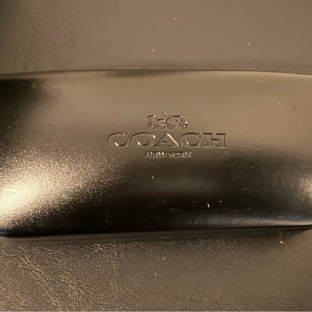 Coach Glossy Black Eyewear Case
